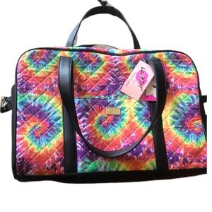 Betsey Johnson Weekender Quilted Tie Dye Bag